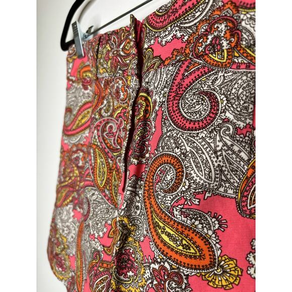 H&M Pink Paisley Shorts Size 8 - Picture 5 of 6